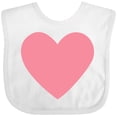thumbnail image 3 of Inktastic Pink Valentine's Day Heart Boys or Girls Baby Bib, 3 of 4