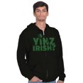 thumbnail image 5 of Yinz Irish Funny St Patrick's Day Zip Up Hoodie Men's Women's Brisco Brands M, 5 of 6