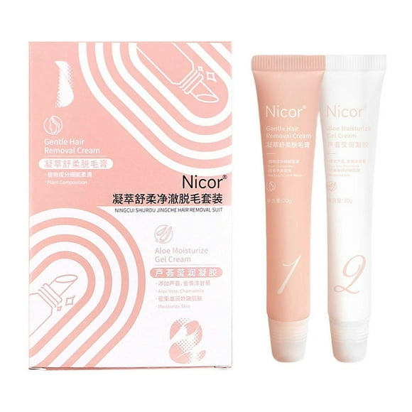 Hair Removal Kit for Lip Face Painless Upper Lip Facial Depilatory Cream for Women Men