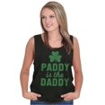 thumbnail image 3 of Funny St Patricks Paddy is the Daddy Tank Top Tee Shirt Women Brisco Brands S, 3 of 5