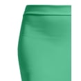 thumbnail image 3 of J. METHOD Women's Mini Skirt Stretch Knit Bodycon Slim Fit Pencil Solid Skirts Made in USA NEWSK09 Mint S, 3 of 6