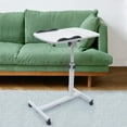 thumbnail image 4 of Loyalheartdy Rolling Laptop Table Adjustable Lifting Table Tilt Laptop Stand for Bed Sofa Side Table (Height: 25.6-37.4in), 4 of 12