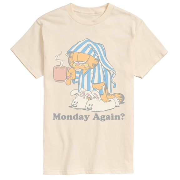 Garfield - Monday Again - Men's Short Sleeve Graphic T-Shirt