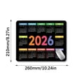 thumbnail image 5 of CIYISON Water Resistant Easy Clean Mouse Pad Displaying 2026 Calendar Enhances Grip for Home Office Gaming Desks 210x260mm, 5 of 9
