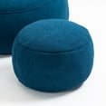 thumbnail image 6 of Accent Bean Bag Chair with Footrest,Comfy Upholstered Sofa Couch Chair for Living Room Bedroom, Easy to Move, Blue, 6 of 6