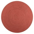 thumbnail image 2 of JONATHAN Y ANSA 4' Round Area Rug, Zara Braided Coastal Cottage Jute - Red, RNF116A-4R, 2 of 6