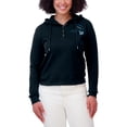 thumbnail image 4 of Women's WEAR by Erin Andrews  Navy Carolina Panthers Waffle Hoodie Pullover Top, 4 of 4