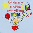 thumbnail image 2 of CafePress - Grammy Fun Girl Infant Bodysuit - Baby Light Bodysuit, Size Newborn - 24 Months, 2 of 4
