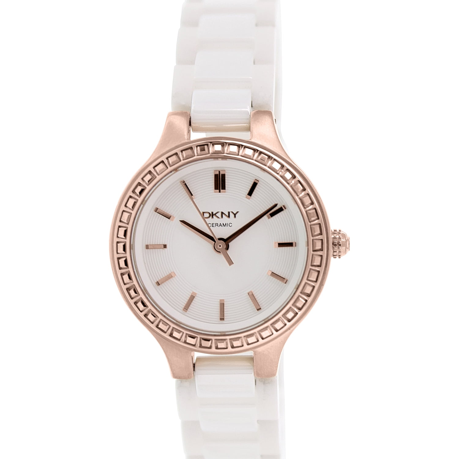 Women's Chambers NY2251 White Ceramic Quartz Watch