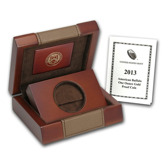 OGP Box & COA - 2013-W Proof 1 oz Gold Buffalo