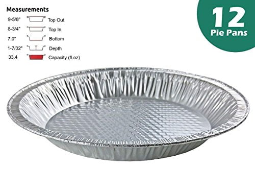 25 1 deep Capacity KitchenDance 9 Medium Depth Disposable Pie Pans 24 oz 