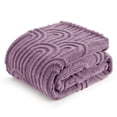 thumbnail image 1 of Manta de cama, color morado, supersuave y acogedora, 130 x 150 cm, 1 of 7