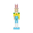 thumbnail image 3 of 2Pcs 10Inch Wooden Bunny Nutcracker Easter Decorations, Easter Bunny Wooden Spring Decor for Home, Perfect Easter Basket Stuffers, 3 of 9