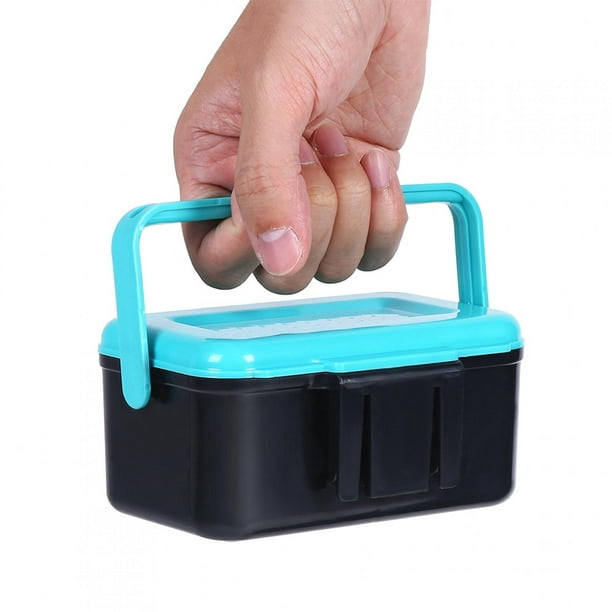 Fishing Bait Case,Portable Durable Plastic Fishing Bait Holder Box Worm  Earthworm Lure Storage Case with Clip,Outdoor Products Box 
