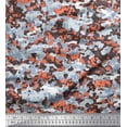 thumbnail image 1 of Soimoi Poly Georgette Fabric Two Tone With White Camouflage Print Fabric by Yard 42 Inch Wide, 1 of 1