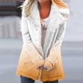 thumbnail image 2 of Fashion Winter Warm Caots for Womens Plus Size Zip Up Composite Plush Button Lapels Jacket Outwear Coat, 2 of 5