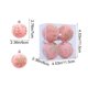 thumbnail image 3 of Adornos navideños, 4 bolas navideñas flocadas, juego de decoración navideña. Varios estilos de adornos para árboles de Navidad que también se pueden usar para otras fiestas., 3 of 5