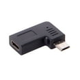 thumbnail image 2 of Micro USB 2.0 5pin Female to USB-C Male Data Adapter Left 90, 2 of 5