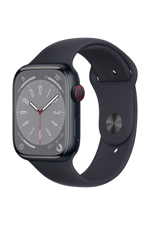 Pre-Owned Apple Watch Series 8 45mm GPS + Cellular Aluminum Midnight + Midnight Sport Band 32GB