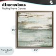 thumbnail image 4 of Stupell Industries Transitional The Seafoam Ones Abstract Brown Floating Frame Canvas Art, 25 x 25, by Patricia Pinto, 4 of 8