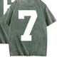 thumbnail image 5 of Tops para hombre, blusas y camisas de cuello redondo y manga corta para hombre, camisetas deportivas informales de color liso con cuello redondo y efecto desgastado, blusas de licra para hombre., 5 of 5