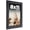 Black, variant on 8x11 Frame Black Charcoal Grey Wood Textured Picture Frame | 0.75 Inch Moulding Width | Gunmetal