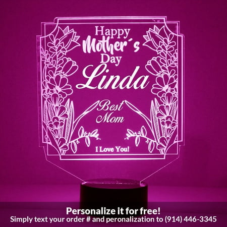 

Mirror Magic Store Super Mom Color Changing Personalized LED Light with Remote Control