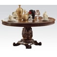 thumbnail image 2 of Round Wooden top Dining table with Single Carved Pedestal, 2 of 4