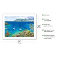 thumbnail image 2 of Dream Reef - Hawaiian Islands - Sailboats Anchored in Peaceful Bay - From an Original Hawaii Watercolor Painting by Peggy Chun - Bamboo Fine Art 290gsm Paper Print (Unframed) 18x24in, 2 of 4