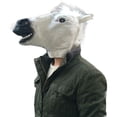 thumbnail image 1 of Máscara de cabeza de caballo de Halloween, tocado de animal, cara completa, látex, unicornio, cara de caballo, máscara de caballo, tocado de caballo, 1 of 1