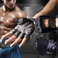 thumbnail image 5 of Kieccall Breathable Mesh Half Finger Gloves for Gym Yoga Cycling Weight Lifting Anti Callus Fitness Gear, 5 of 7