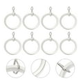 thumbnail image 2 of 20 anillos de acero inoxidable para barra de cortina, anillos de sujeción para barra de cortina, anillo silenciador plateado, 2 of 7