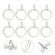 thumbnail image 2 of 20 anillos de acero inoxidable para barra de cortina, anillos de sujeción para barra de cortina, anillo silenciador plateado, 2 of 7