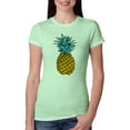 thumbnail image 1 of Wild Bobby, Trendy Tropical Pineapple, Fashion, Women Slim Fit Junior Tee, Mint, X-Large, 1 of 4