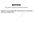 thumbnail image 2 of Transit Auto Front Hub Bearing Assembly Disc Brake Rotors and Ceramic Pads Kit (5Pc) for Car Lexus IS250 GS300 AWD KBB-122511, 2 of 11