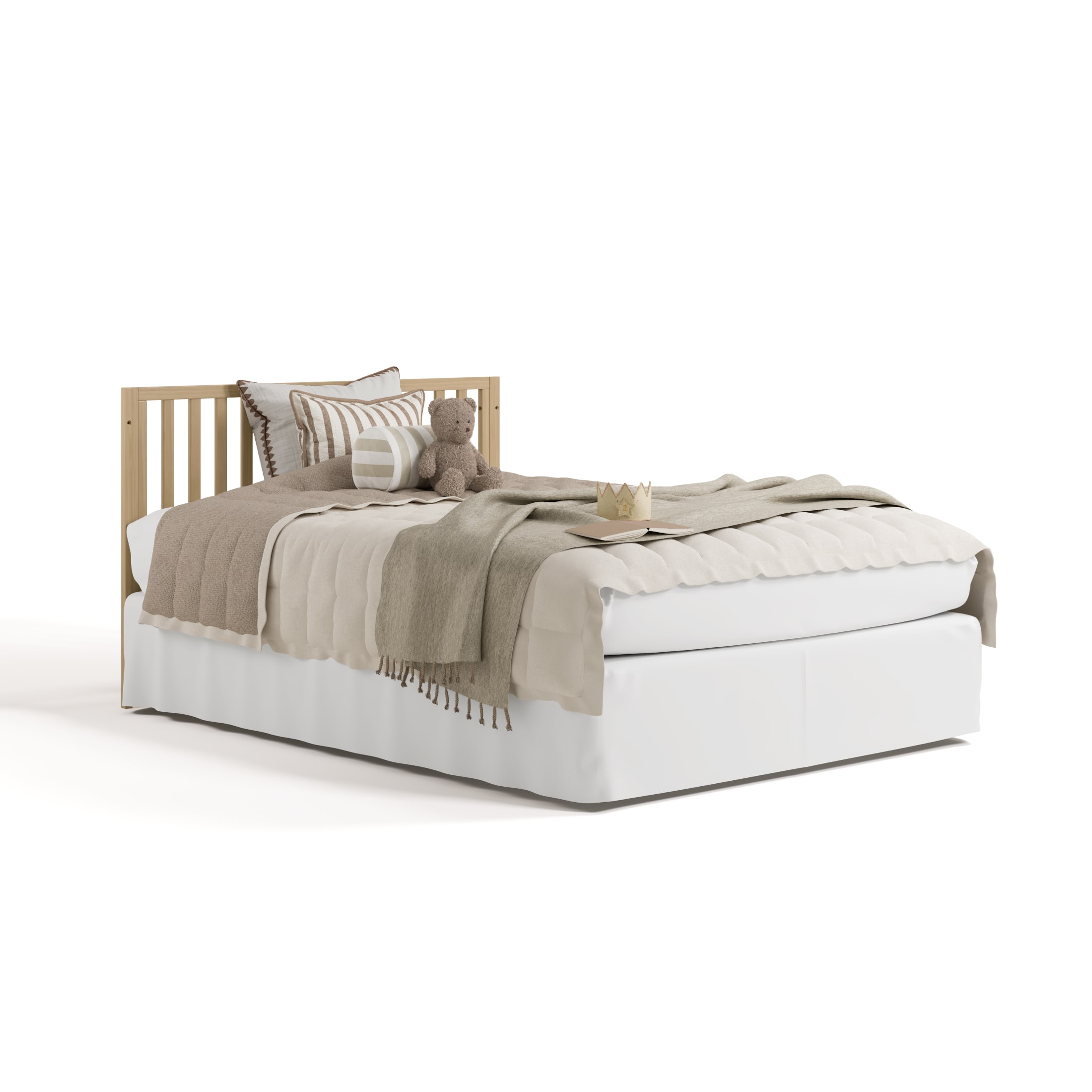 Storkcraft Mallorca 5-in-1 Convertible Crib with Bonus Toddler Guardrail, Driftwood