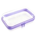 thumbnail image 2 of KGJQ Clear Zipper Storage Bag, Durable Hard Shell Portable Case, Portable Dustproof Container, for Headphones Pills And Gadgets, 2 of 8
