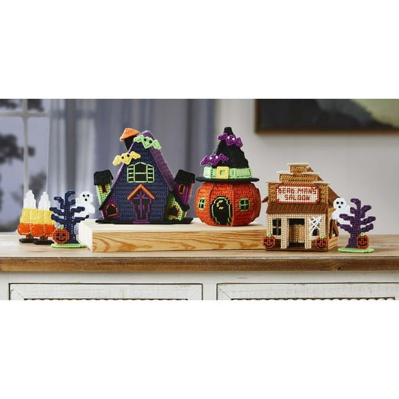 Herrschners® Halloween Village ll Plastic Canvas Kit