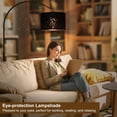 thumbnail image 2 of Modern Arc Floor Lamp, Tall Pole Lamp with Black Stars Lampshade, Arched Reading Light with 350Adjustable Lamp Head, Over Couch Hanging Light for Living Room, Bedroom, Office, 2 of 6