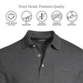 thumbnail image 3 of Lands' End Men's Premium American-Grown Supima Cotton Polo Shirt, Short Sleeve, Pocket - Big & Tall Sizes Available, 3 of 5