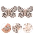 thumbnail image 2 of KAKOWELY 1 Pair Bride Shoe Clips Butterfly Shoe Decorations Wedding Rhinestone Shoe Clips,1.97X"X1.57"X0.39", 2 of 5