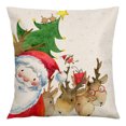 thumbnail image 2 of 4pcs Fundas de almohada navideñas -45 * 45 cm Decoraci de almohada decorativas - Fundas de almohada festivas Decoración navideña - Funda de almohada Decoraciones navideñas de invierno (J), 2 of 4
