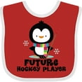 thumbnail image 3 of Inktastic Future Hockey Player Penguin Boys or Girls Baby Bib, 3 of 4