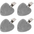 thumbnail image 1 of Pack Of 4 Heart Tablecloth Weights Stone With Clip Marble Stone Table Cloth Clip For Garden, Picnic, Wedding, 1 of 4