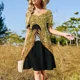 thumbnail image 4 of Vestido de manga corta para glamping Squad, ropa de mujer, ropa elegante coreana para mujer, conjuntos de playa para mujer., 4 of 7