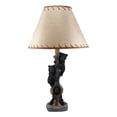 thumbnail image 6 of Ebros Helping Hand Whimsical Black Bear Cubs Climbing Tree Table Lamp Statue with Burlap Shade 24"High Wildlife Rustic Cabin Lodge Decor Forest Bears Family Desktop Lamps, 6 of 6