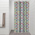 thumbnail image 2 of Colorful Skull Pattern Shower Curtain 36"x72" ,Bathroom Decorative Shower Curtains Set with 12 Hooks,Modern Waterproof Washable Shower Curtain, 2 of 6
