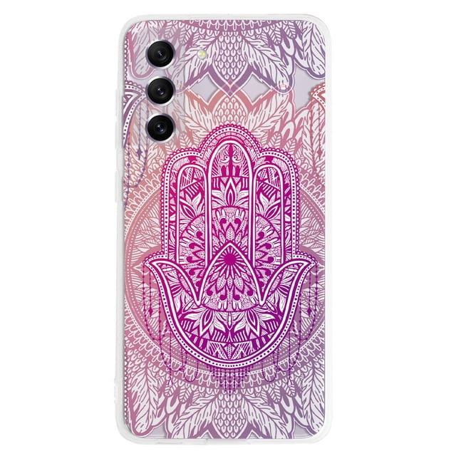 Funda Para Galaxy S21 FE 5G Mandalas Rosas, Uso Rudo, InstaCase Protector para Galaxy S21 FE 5G Antigolpes, Case Mandalas Rosas