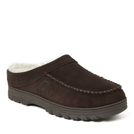 

Dearfoams Men s Reed Genuine Suede Clog Indoor/Outdoor Slip On
