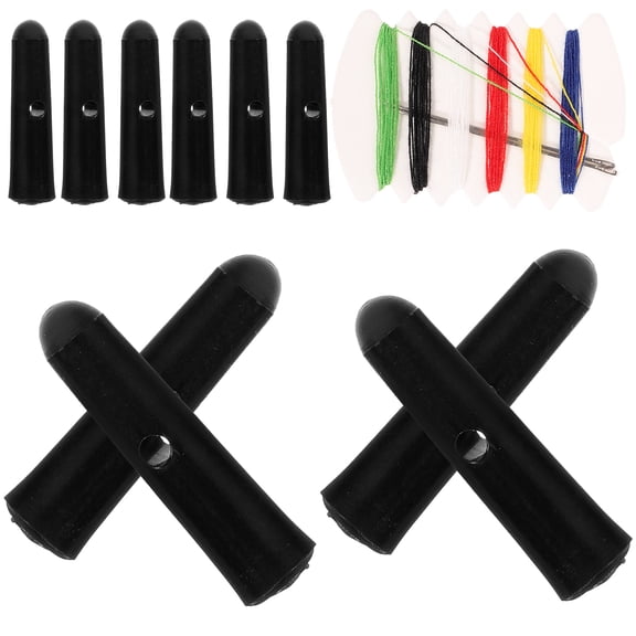 WRITWAA Large Black Plastic Umbrella Repair Parts Set of 10, Replacement Accessories, Easy to Install for Umbrella Fix